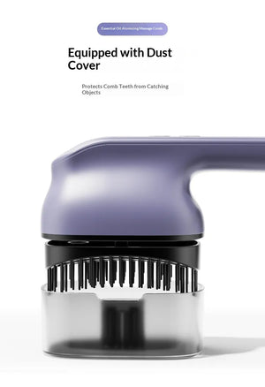 Beaulyco Scalp Therapy Oil Massage Comb featuring essential oil atomizing technology for scalp care.