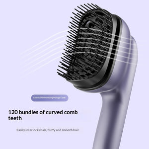 Beaulyco Scalp Therapy Oil Massage Comb with ergonomic handle and curved massage bristles.