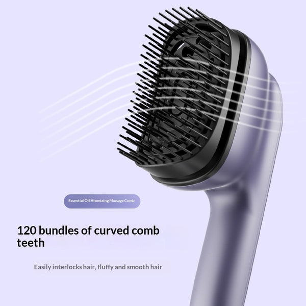 Beaulyco Scalp Therapy Oil Massage Comb with ergonomic handle and curved massage bristles.